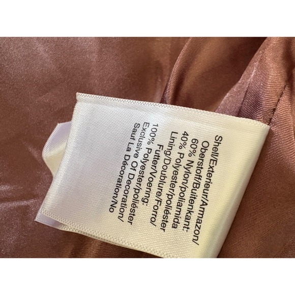 DKNY Plush‎ Faux Fur Coat Button Front Pink Zipper Pockets Small Chic NWOT - Picture 10 of 12